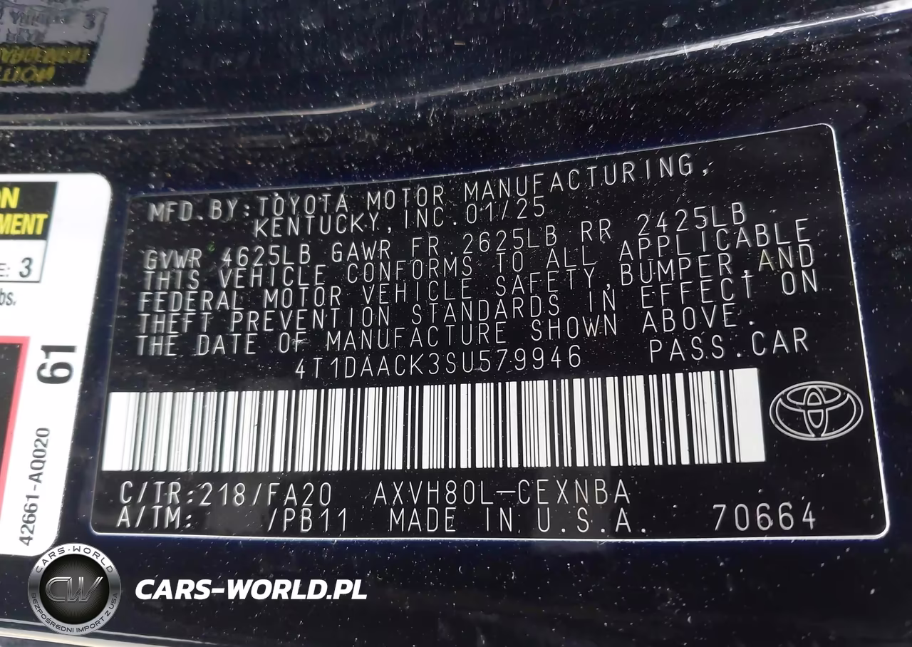 2025 Toyota Camry Le VIN:4T1DAACK3SU579946 - 9