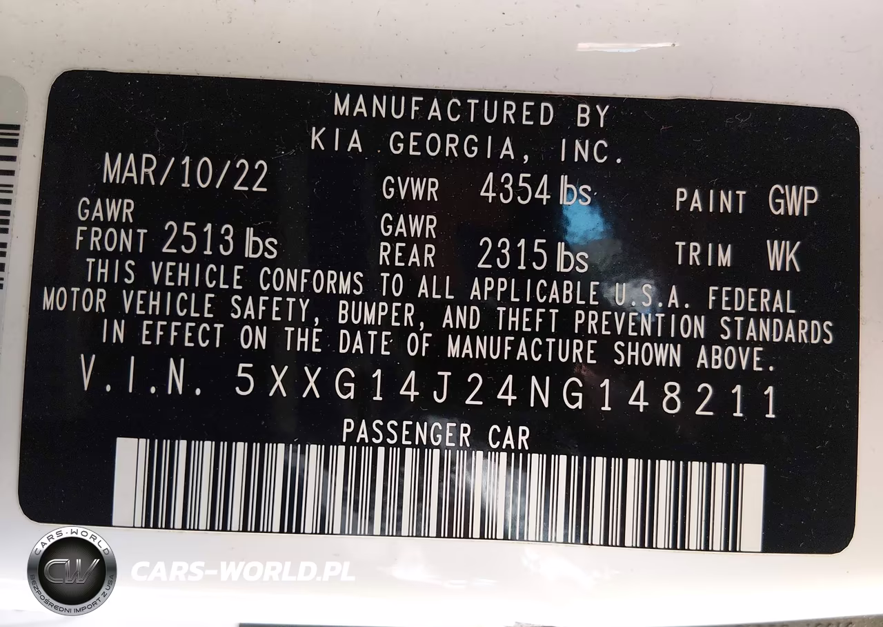 2022 Kia K5 Lxs VIN:5XXG14J24NG148211 - 9