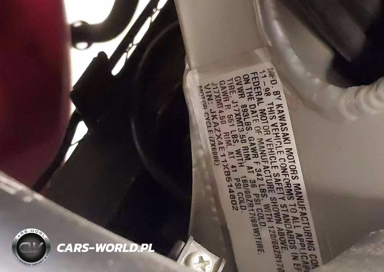 1999 Kawasaki Zx600 E VIN:JKAZX4E11XB514802 - 10