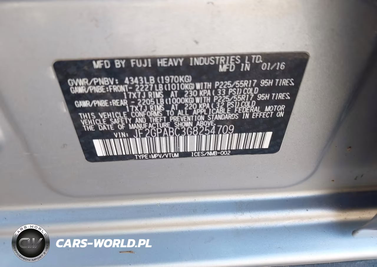 2016 Subaru Crosstrek 2.0I Premium VIN:JF2GPABC3G8254709 - 9