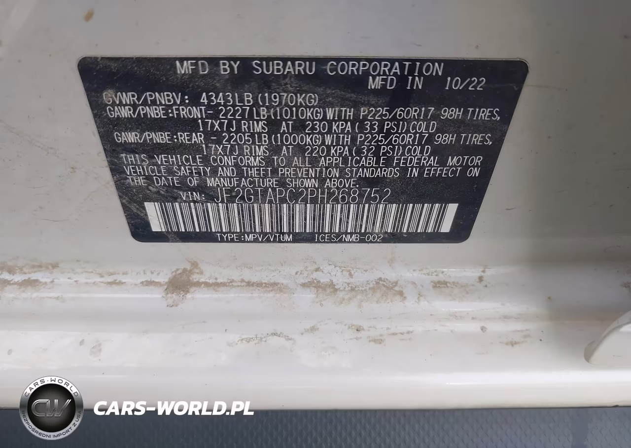 2023 Subaru Crosstrek Premium VIN:JF2GTAPC2PH268752 - 9
