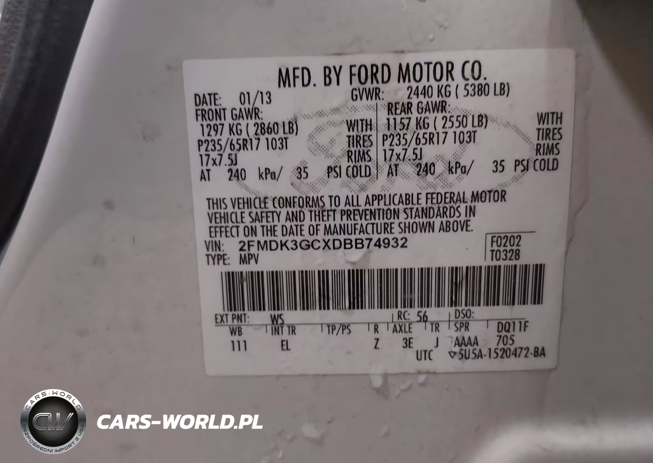 2013 Ford Edge Se VIN:2FMDK3GCXDBB74932 - 9