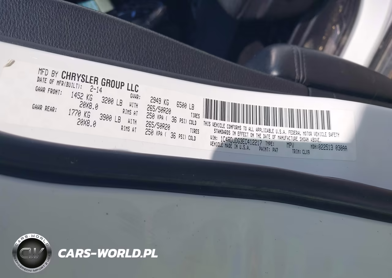 2014 Dodge Durango Limited VIN:1C4RDJDG3EC412217 - 9