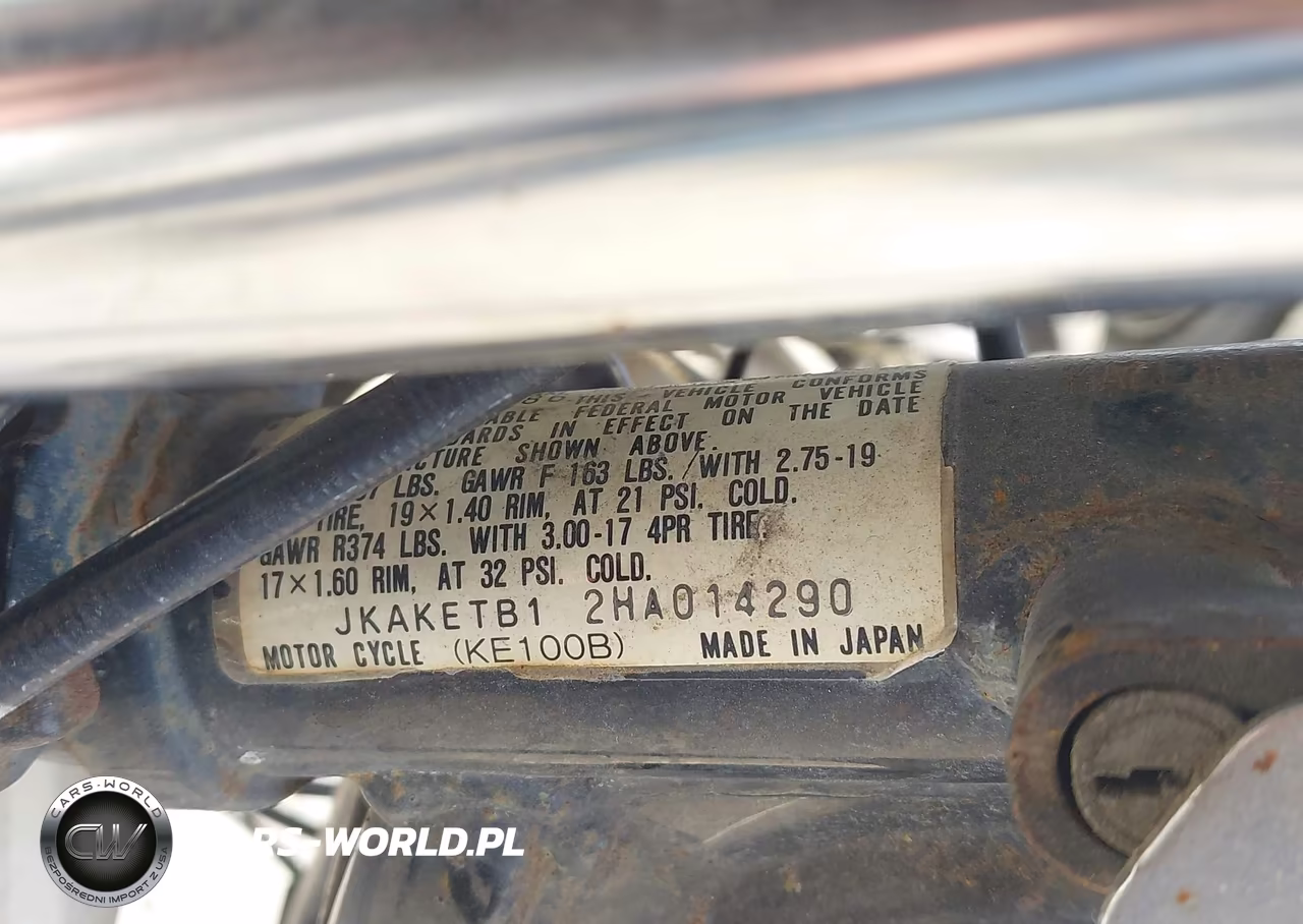 1987 Kawasaki Ke100 B VIN:JKAKETB12HA014290 - 10