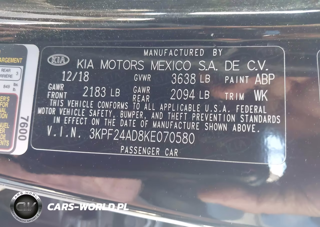 2019 Kia Forte Fe-Lx-Lxs VIN:3KPF24AD8KE070580 - 9
