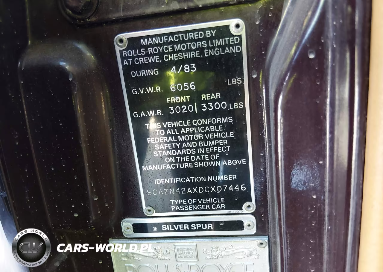 1983 Rolls-Royce Silver Spur VIN:SCAZN42AXDCX07446 - 9