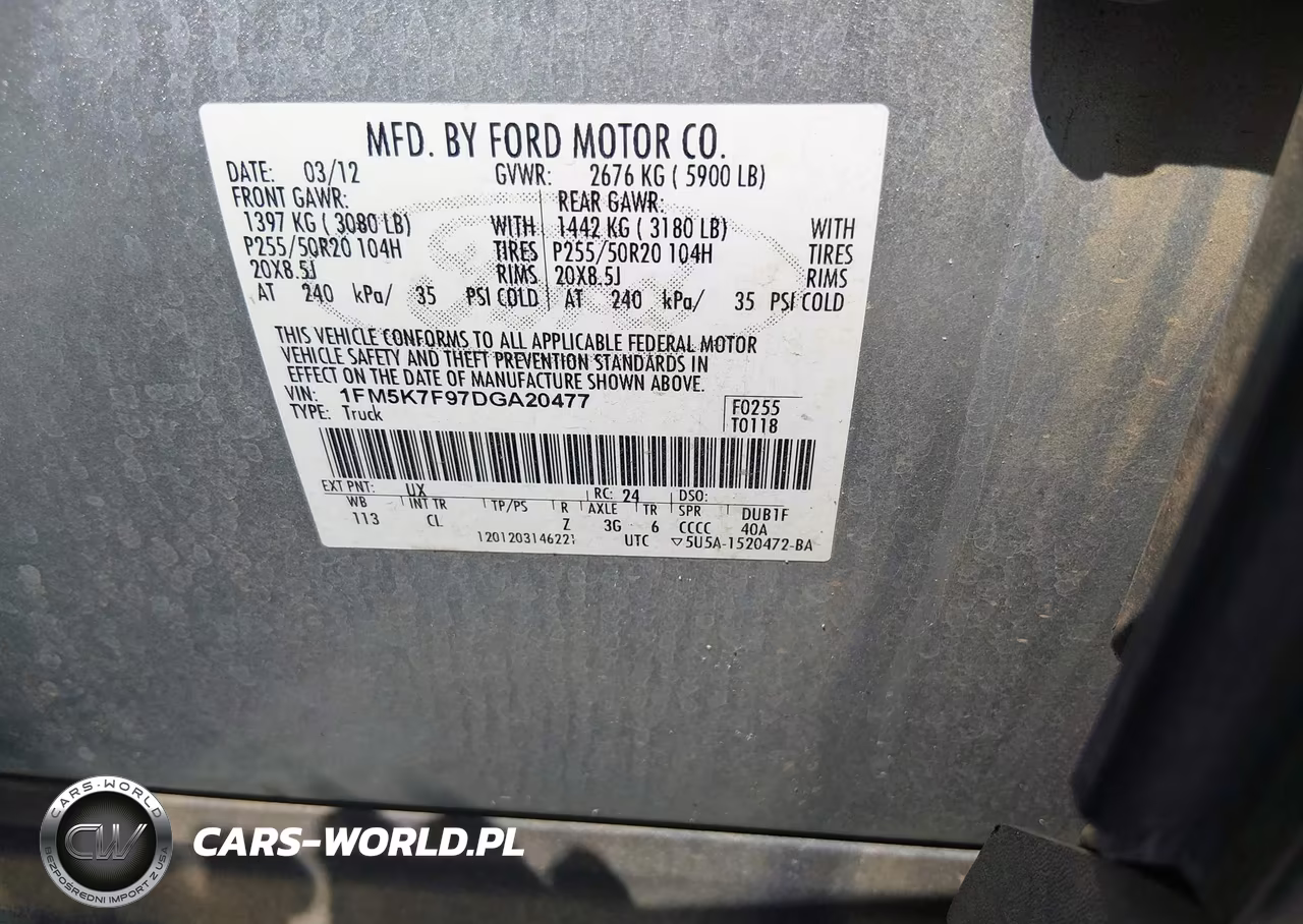 2013 Ford Explorer Limited VIN:1FM5K7F97DGA20477 - 9