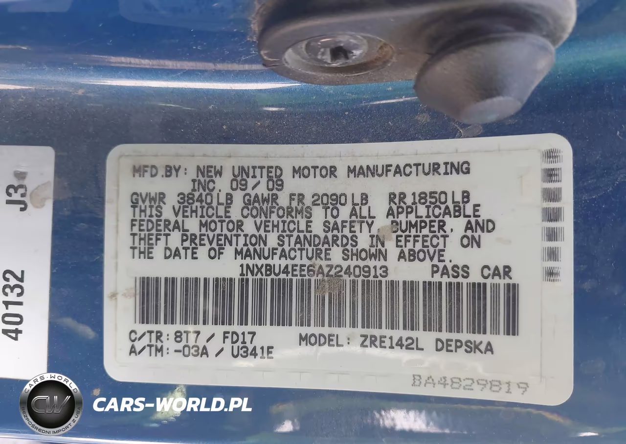 2010 Toyota Corolla S VIN:1NXBU4EE6AZ240913 - 9