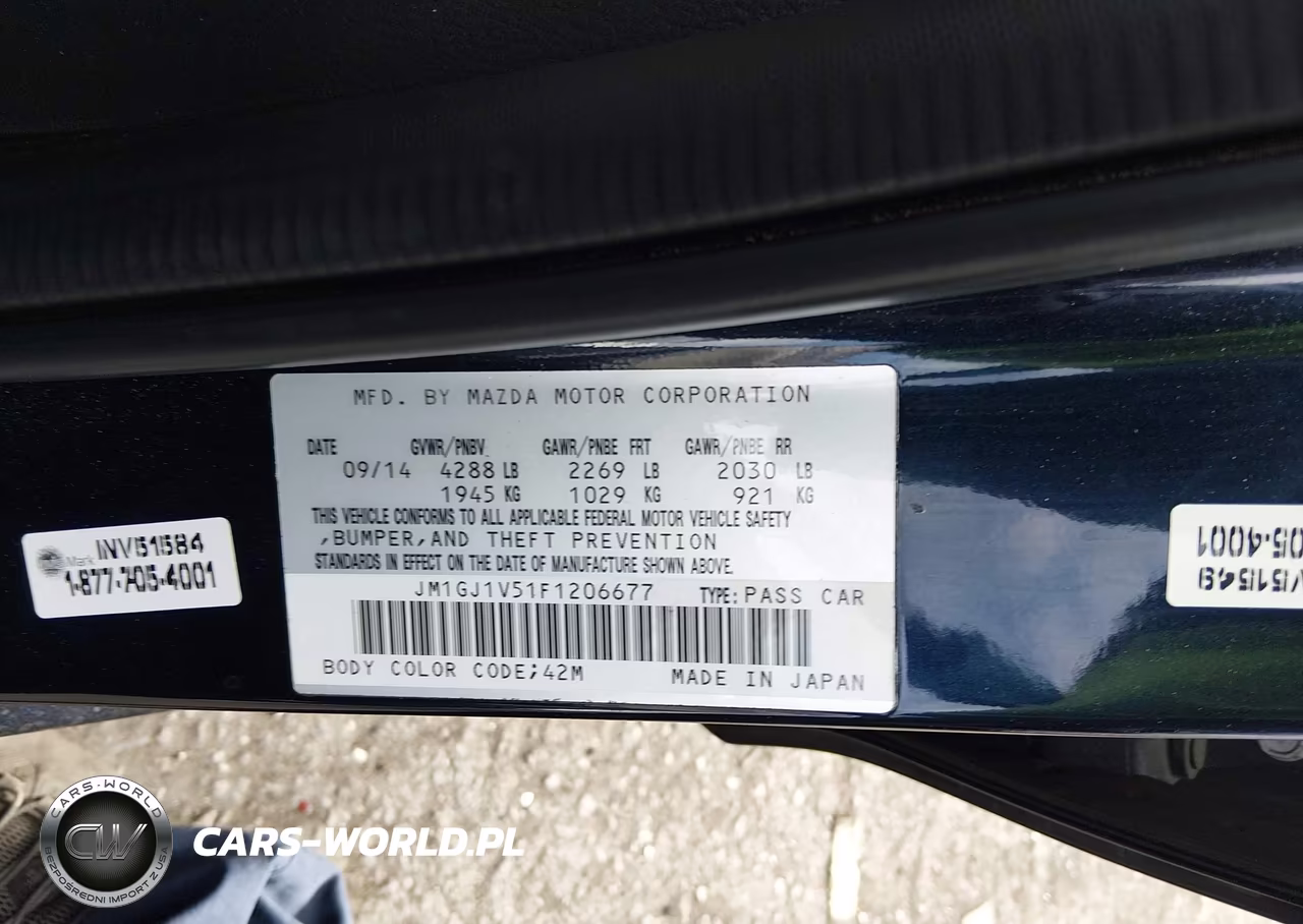 2015 Mazda Mazda6 I Touring VIN:JM1GJ1V51F1206677 - 9