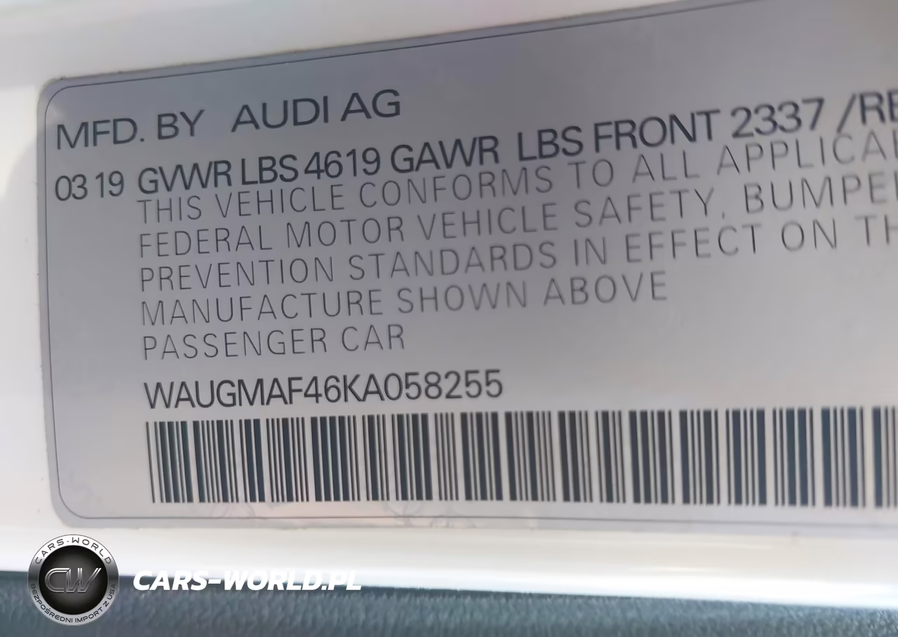 2019 Audi A4 40 Premium-40 Titanium Premium VIN:WAUGMAF46KA058255 - 9