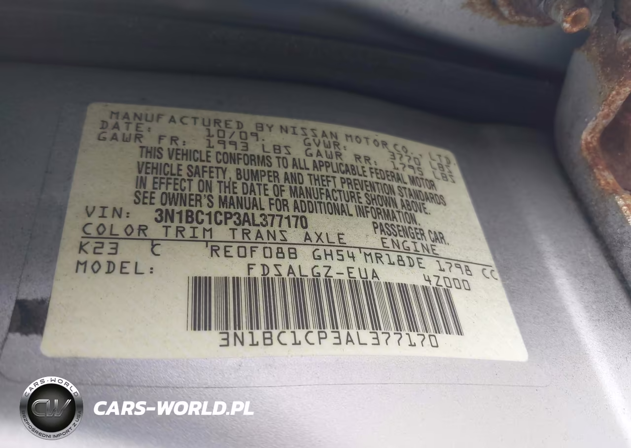 2010 Nissan Versa S VIN:3N1BC1CP3AL377170 - 9