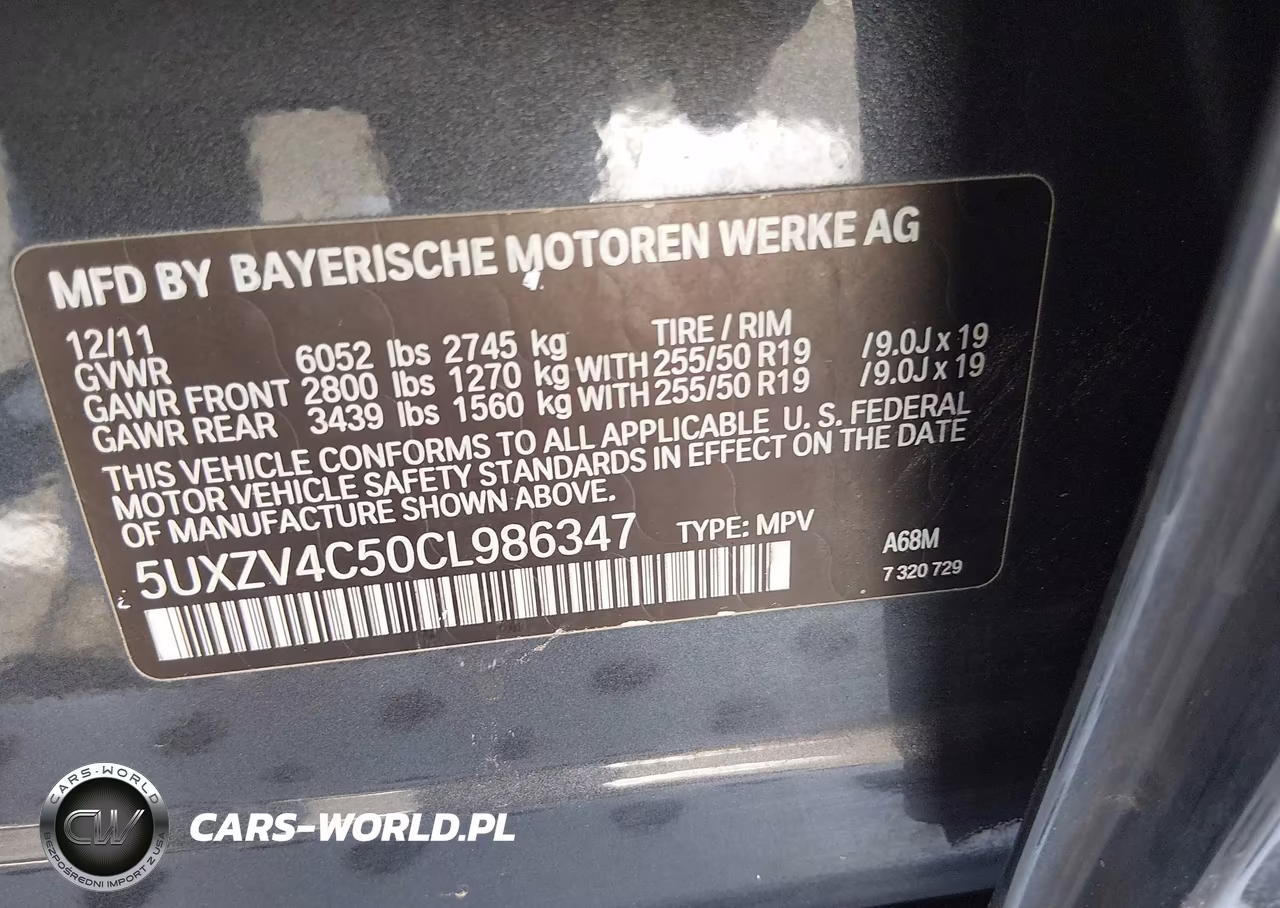 2012 BMW X5 xDrive35I-xDrive35I Premium-xDrive35I Sport Activity VIN:5UXZV4C50CL986347 - 9