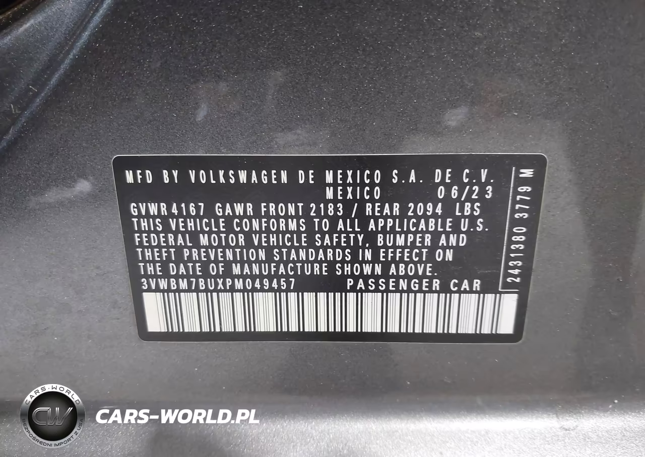 2023 Volkswagen Jetta 1.5T Sport VIN:3VWBM7BUXPM049457 - 9
