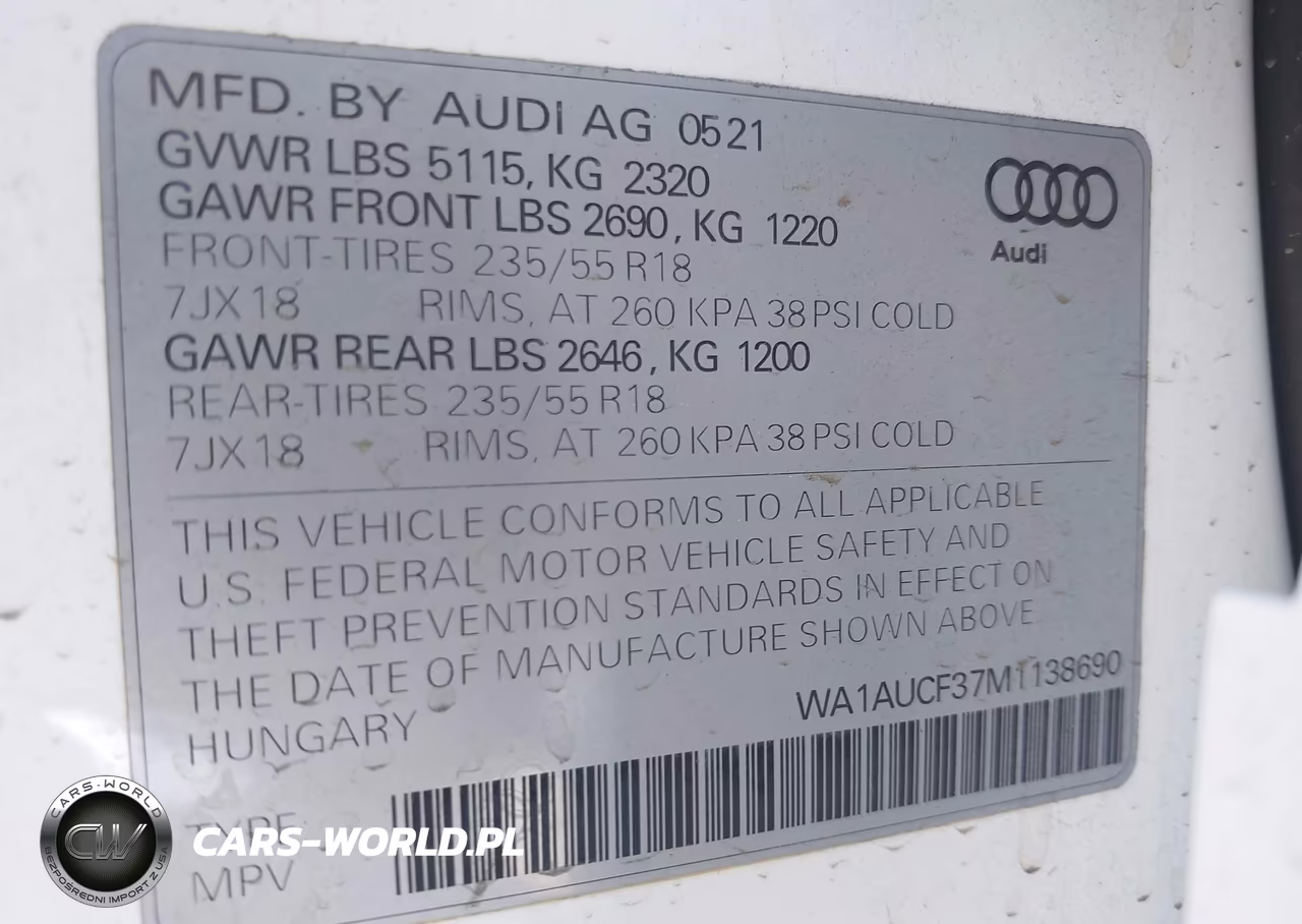 2021 Audi Q3 Premium 40 Tfsi Quattro Tiptronic VIN:WA1AUCF37M1138690 - 9