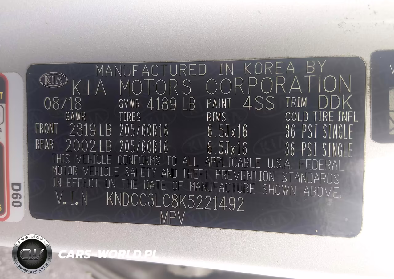 2019 Kia Niro Ex VIN:KNDCC3LC8K5221492 - 9