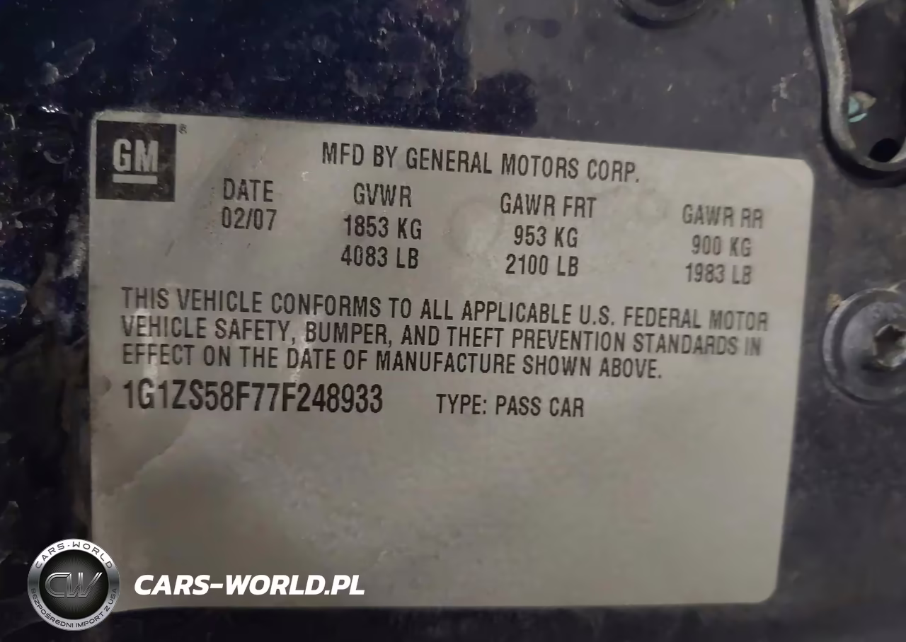 2007 Chevrolet Malibu Ls VIN:1G1ZS58F77F248933 - 9