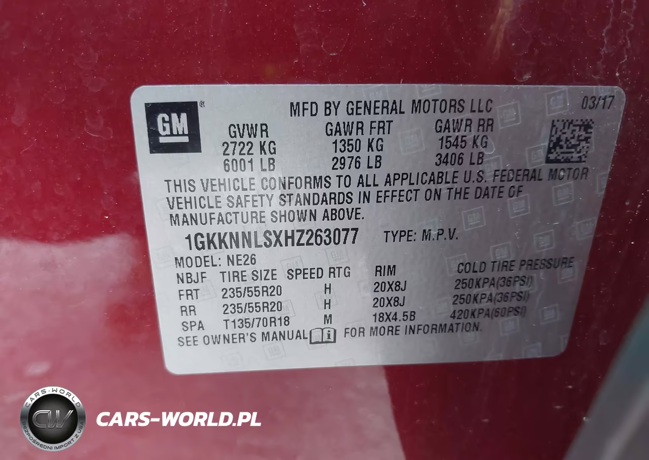 2017 GMC Acadia Slt-2 VIN:1GKKNNLSXHZ263077 - 9