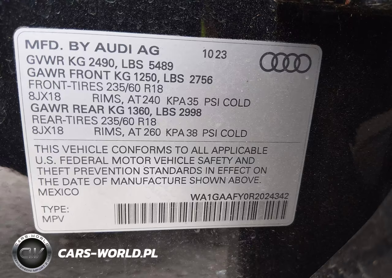 2024 Audi Q5 Premium 45 Tfsi S Line Quattro VIN:WA1GAAFY0R2024342 - 9