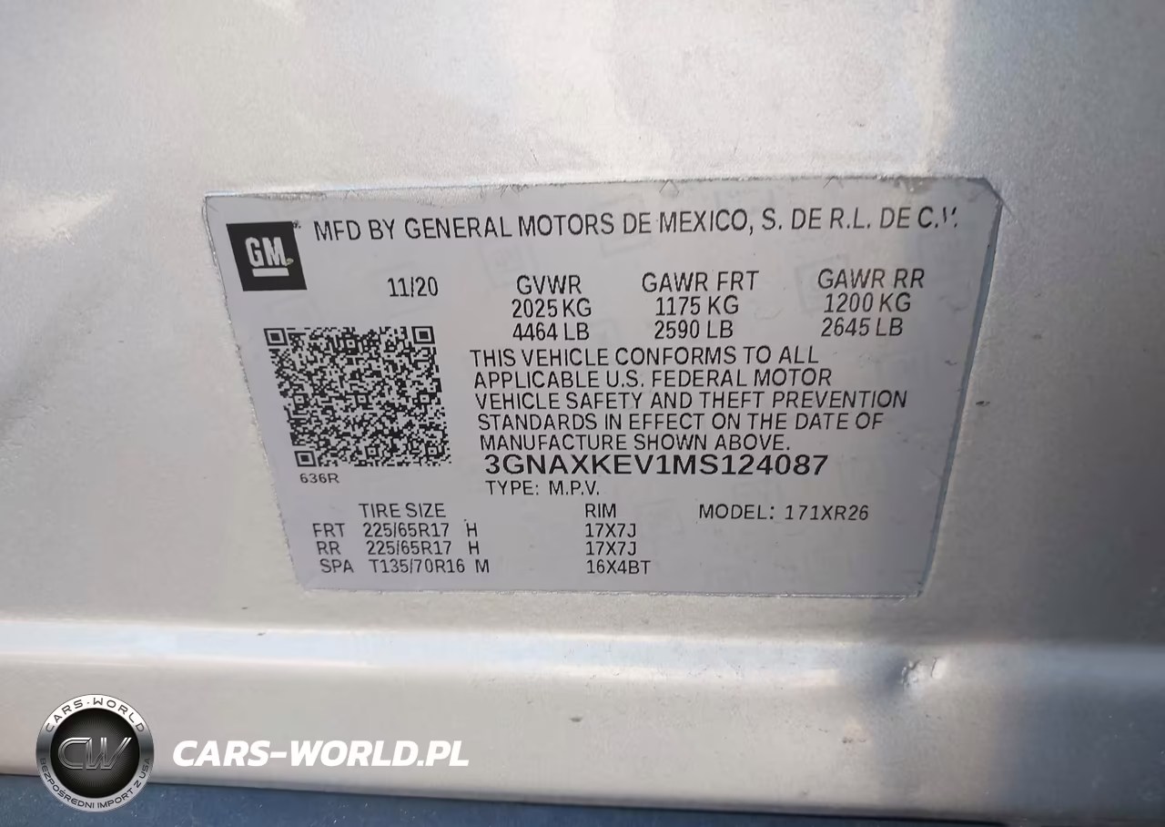 2021 Chevrolet Equinox Fwd Lt VIN:3GNAXKEV1MS124087 - 9