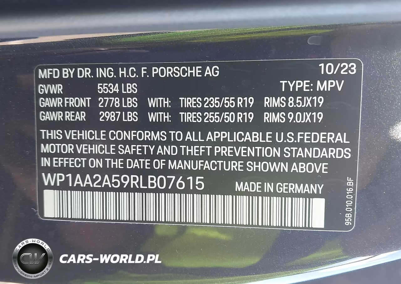 2024 Porsche Macan T VIN:WP1AA2A59RLB07615 - 9