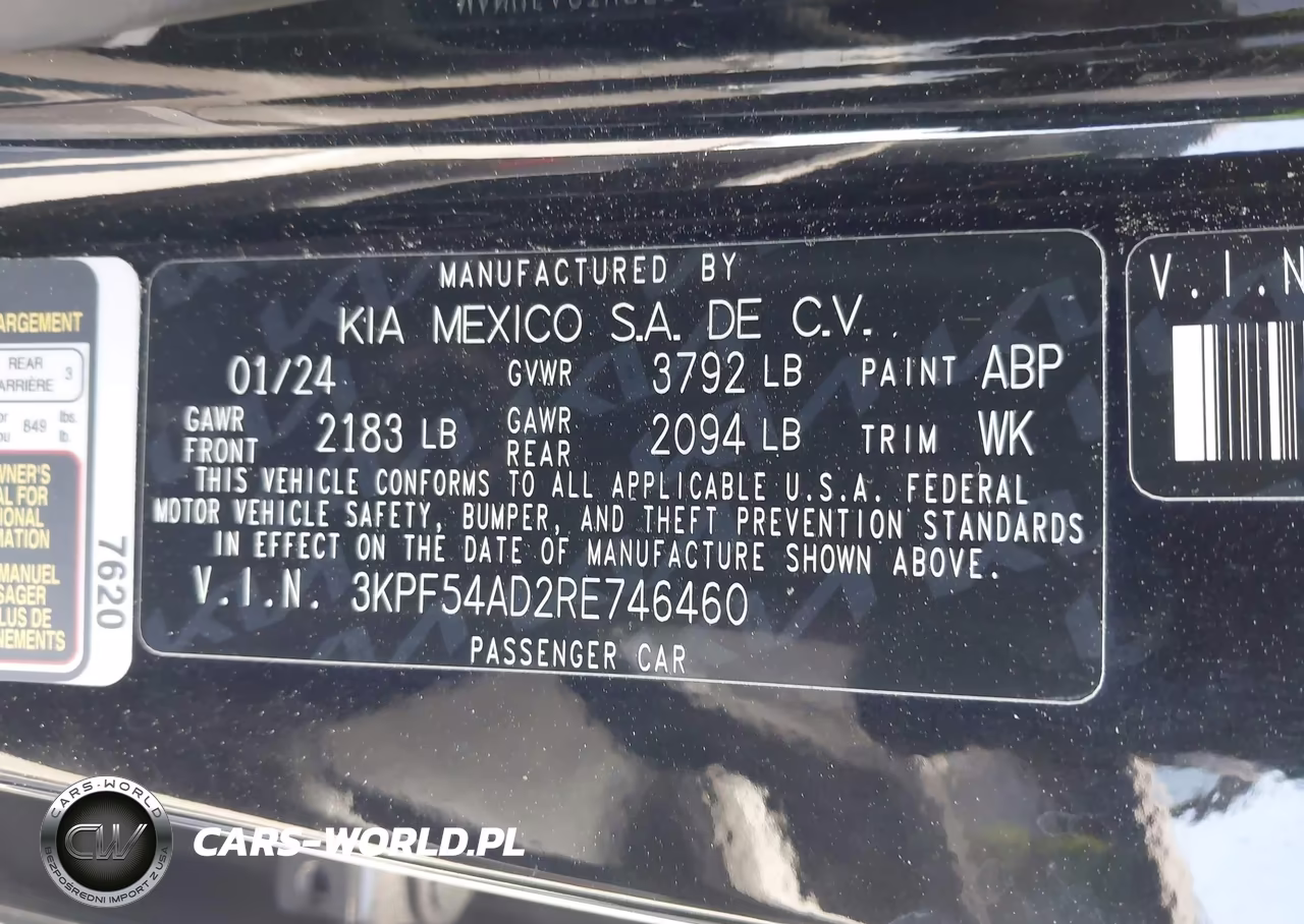 2024 Kia Forte Gt-Line VIN:3KPF54AD2RE746460 - 9