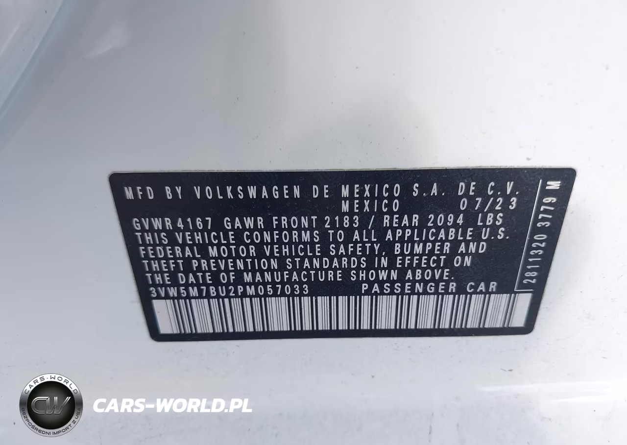 2023 Volkswagen Jetta 1.5T S VIN:3VW5M7BU2PM057033 - 9