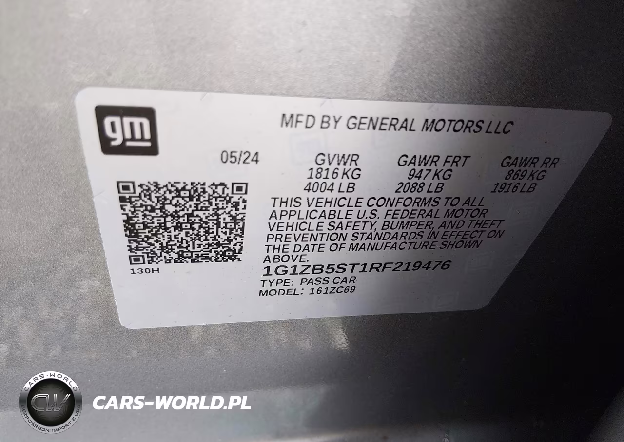 2024 Chevrolet Malibu Fwd Ls VIN:1G1ZB5ST1RF219476 - 9