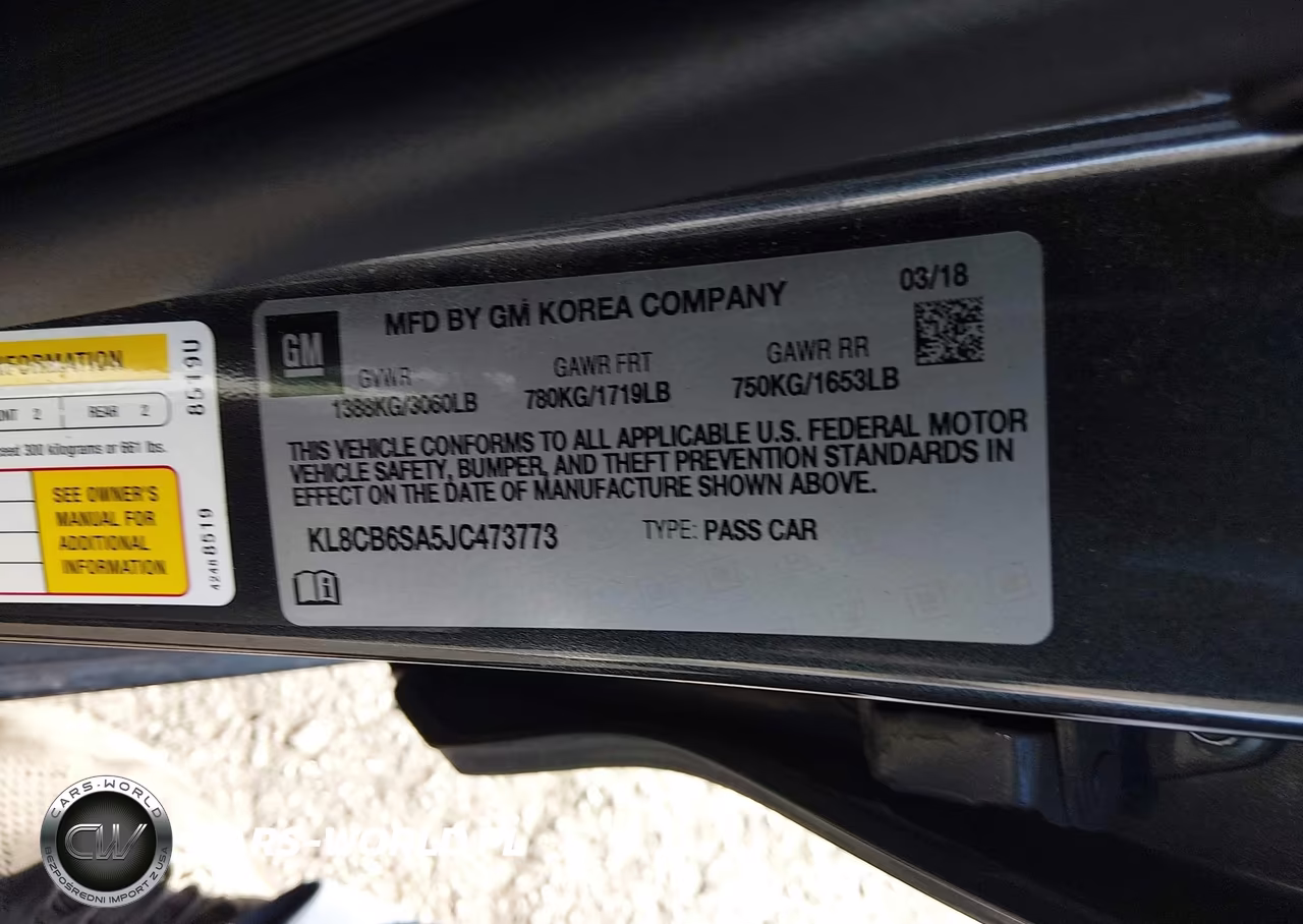 2018 Chevrolet Spark Ls Cvt VIN:KL8CB6SA5JC473773 - 9