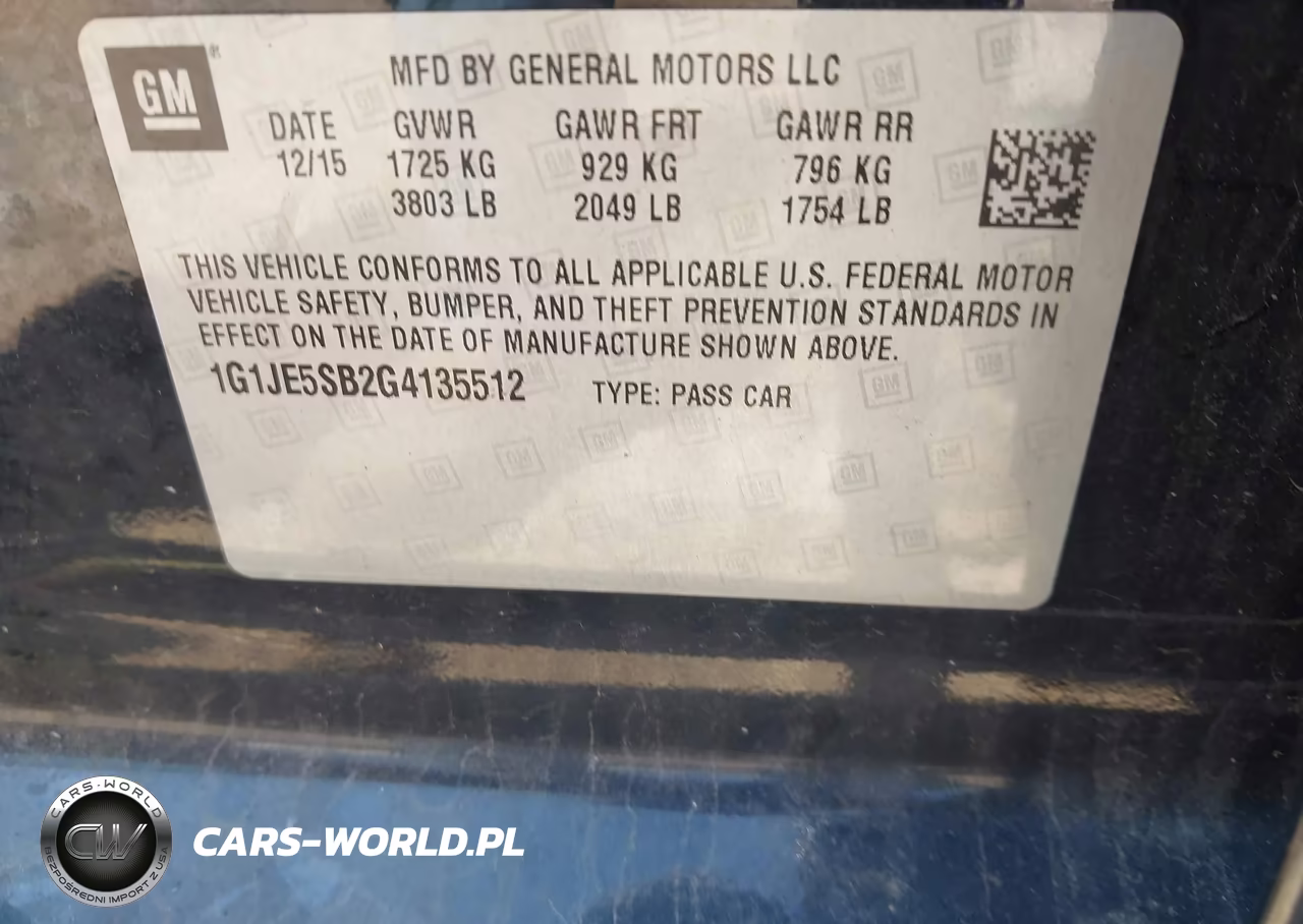 2016 Chevrolet Sonic Ltz Auto VIN:1G1JE5SB2G4135512 - 9