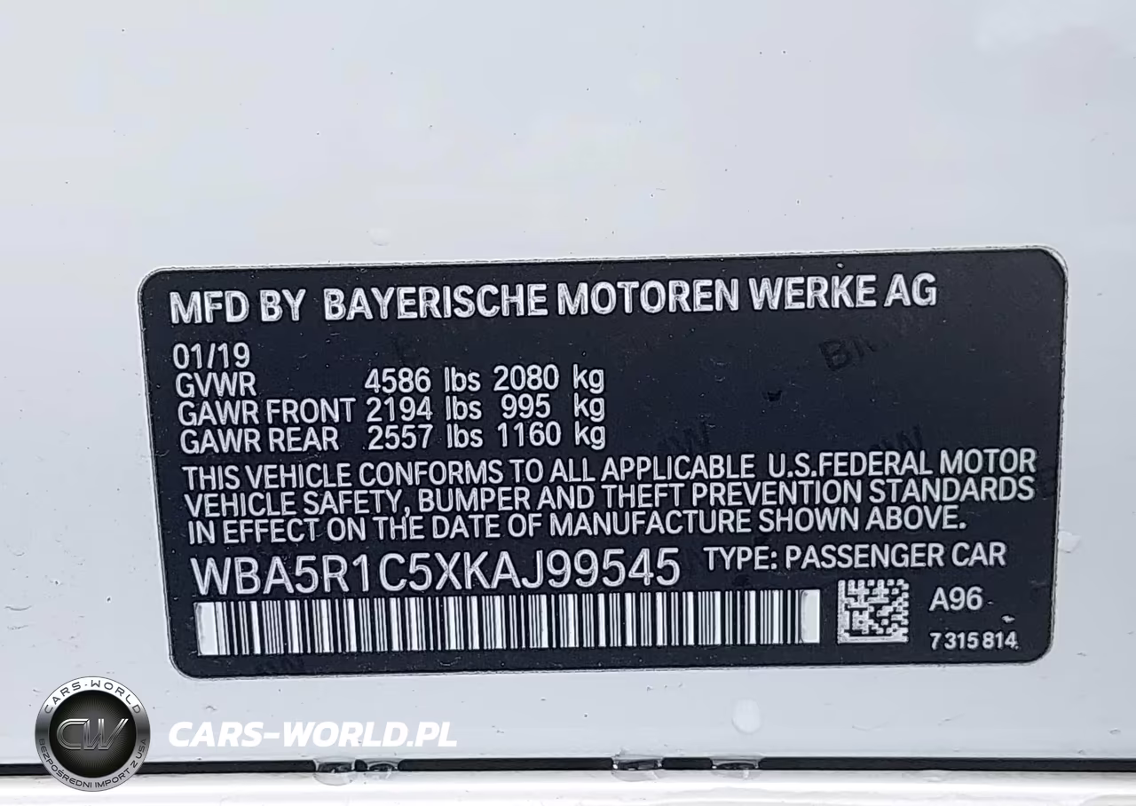 2019 BMW 330I VIN:WBA5R1C5XKAJ99545 - 9