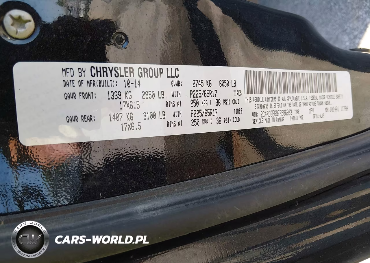 2015 Dodge Grand Caravan R-T VIN:2C4RDGEG9FR586903 - 9