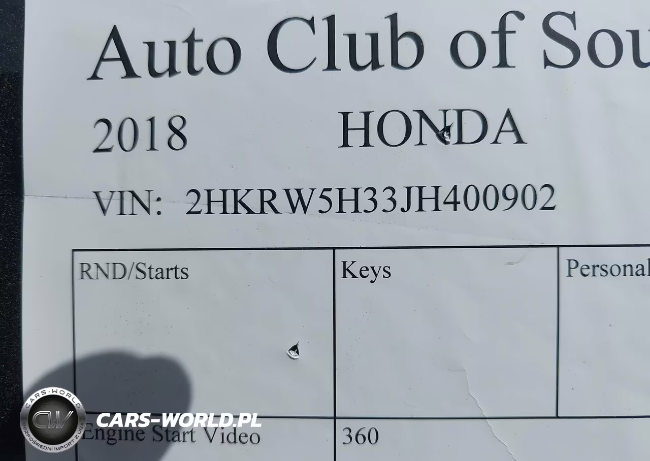 2018 Honda Cr-V Lx VIN:2HKRW5H33JH400902 - 9