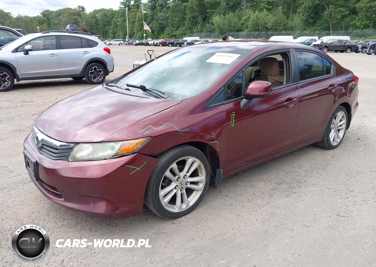 2012 Honda Civic Lx VIN:2HGFB2F52CH589265 - 2