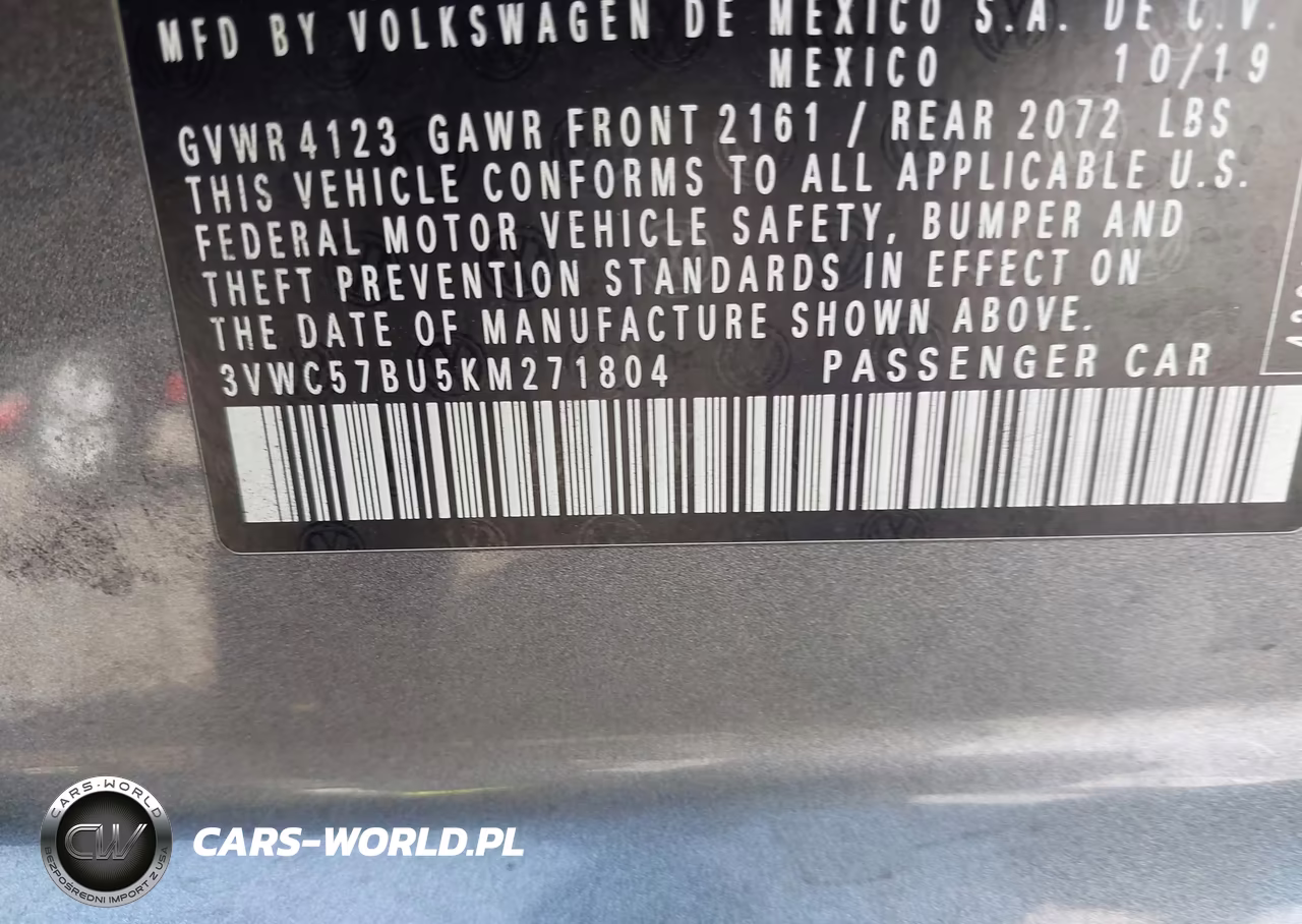 2019 Volkswagen Jetta 1.4T R-Line-1.4T S-1.4T Se VIN:3VWC57BU5KM271804 - 9