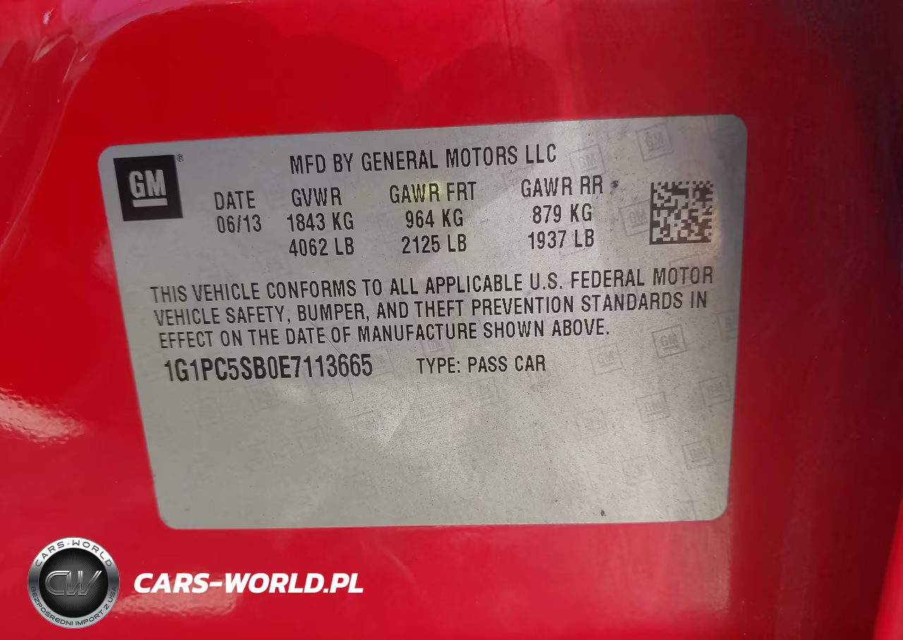 2014 Chevrolet Cruze 1Lt Auto VIN:1G1PC5SB0E7113665 - 9