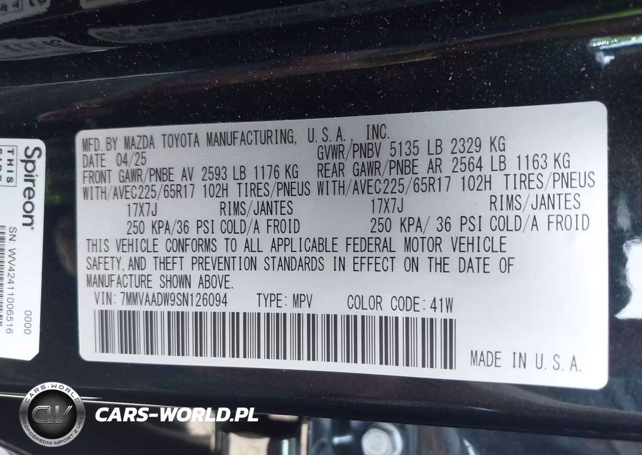 2025 Mazda Cx-50 Hybrid Premium Package VIN:7MMVAADW9SN126094 - 9