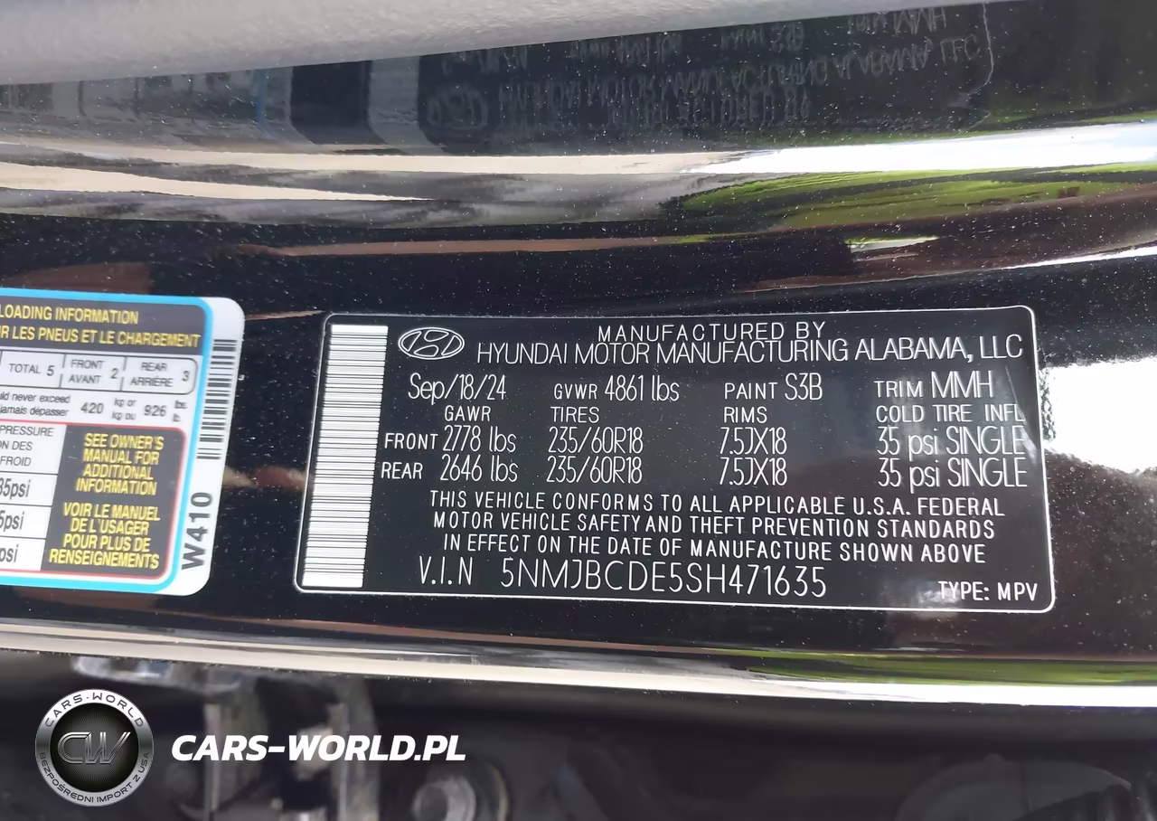2025 Hyundai Tucson Sel VIN:5NMJBCDE5SH471635 - 9