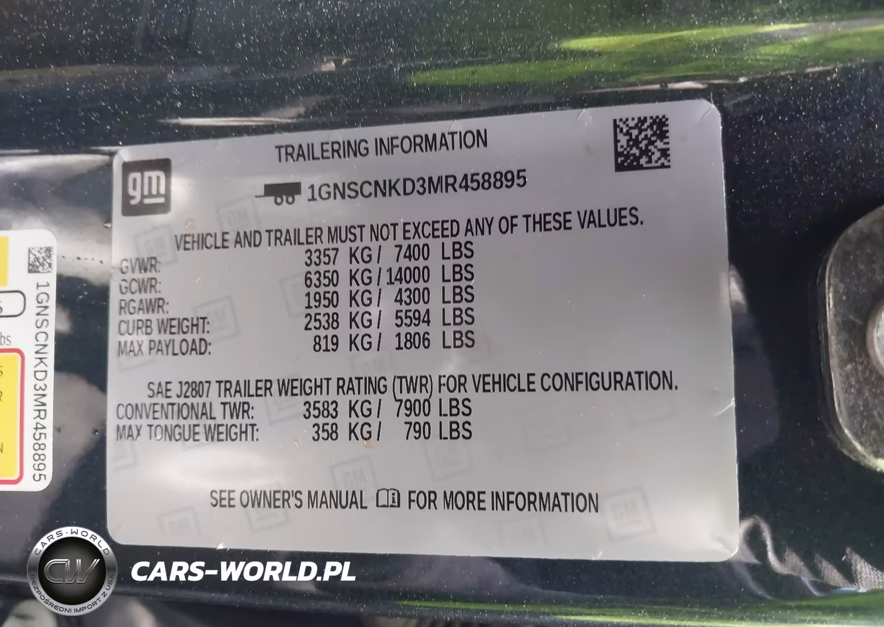 2021 Chevrolet Tahoe 2Wd Lt VIN:1GNSCNKD3MR458895 - 9
