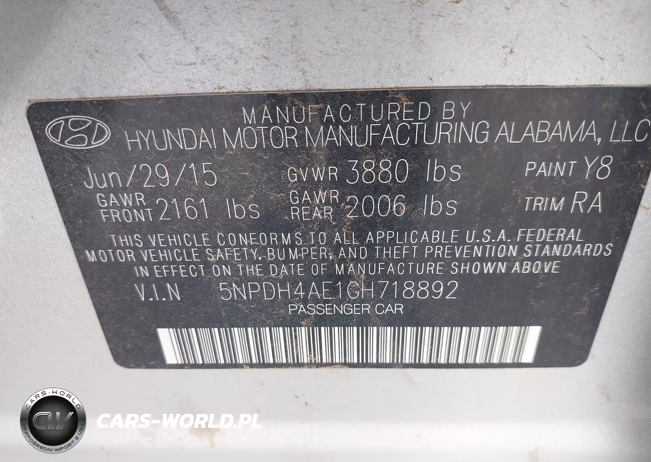 2016 Hyundai Elantra Se VIN:5NPDH4AE1GH718892 - 9