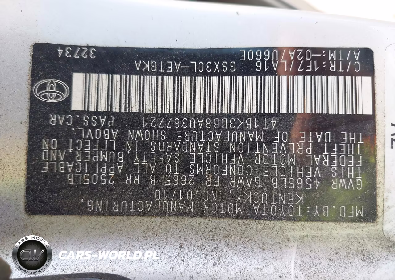 2010 Toyota Avalon Xls VIN:4T1BK3DB8AU367721 - 9