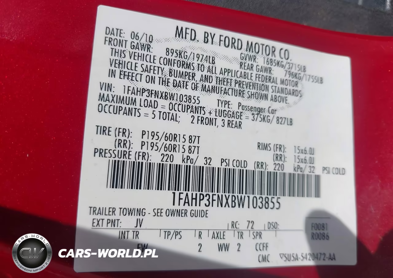 2011 Ford Focus Se VIN:1FAHP3FNXBW103855 - 9