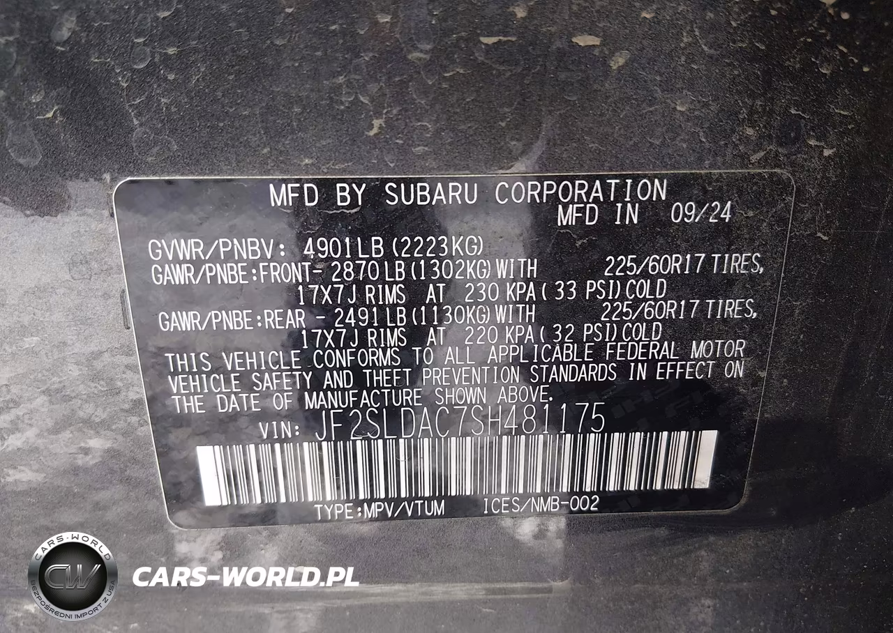 2025 Subaru Forester VIN:JF2SLDAC7SH481175 - 9