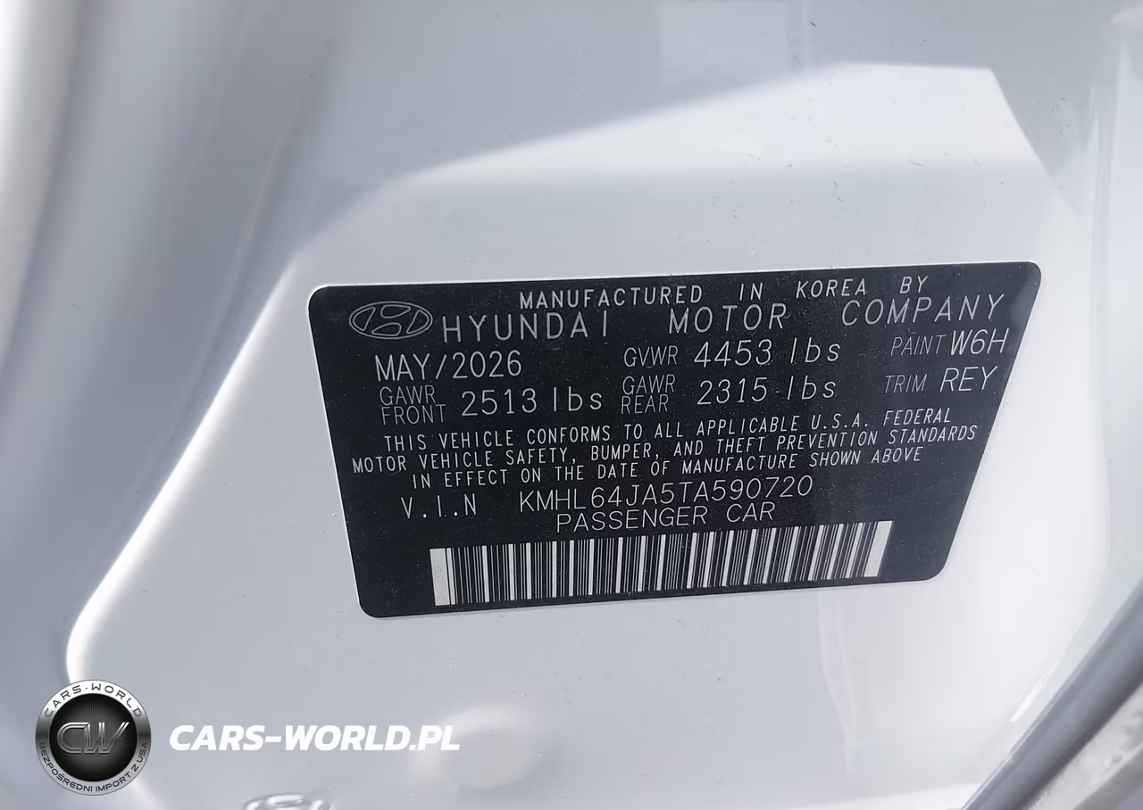 2026 Hyundai Sonata Sel Sport VIN:KMHL64JA5TA590720 - 9