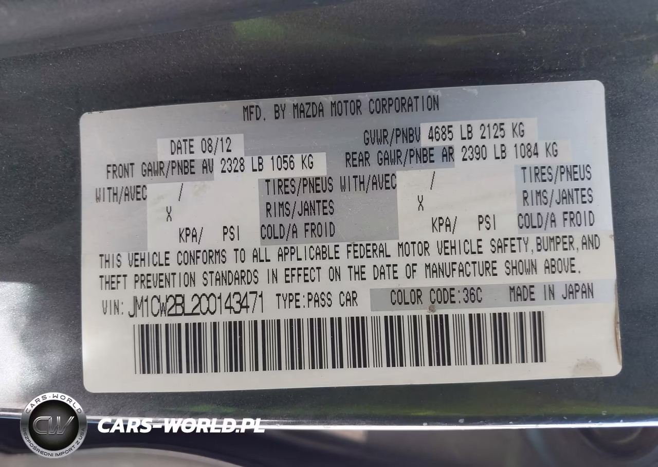 2012 Mazda Mazda5 Sport VIN:JM1CW2BL2C0143471 - 9