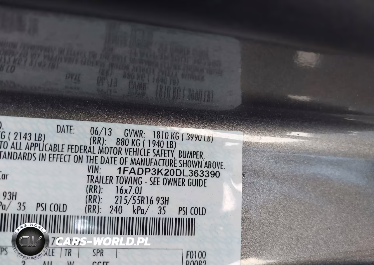 2013 Ford Focus Se VIN:1FADP3K20DL363390 - 9