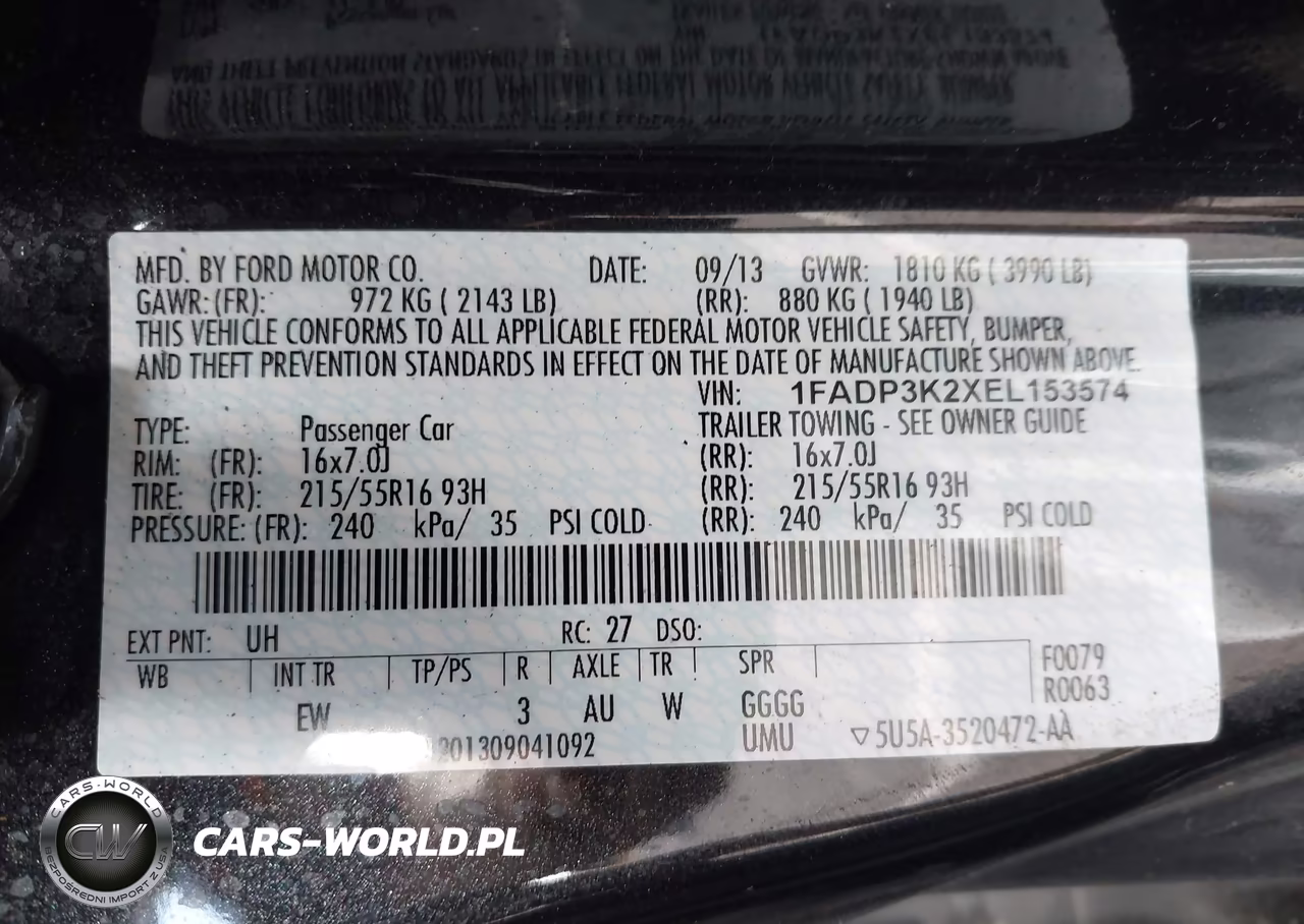 2014 Ford Focus Se VIN:1FADP3K2XEL153574 - 9
