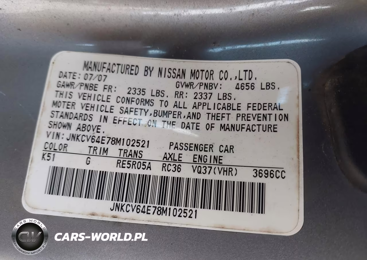 2008 Infiniti G37 Journey VIN:JNKCV64E78M102521 - 9