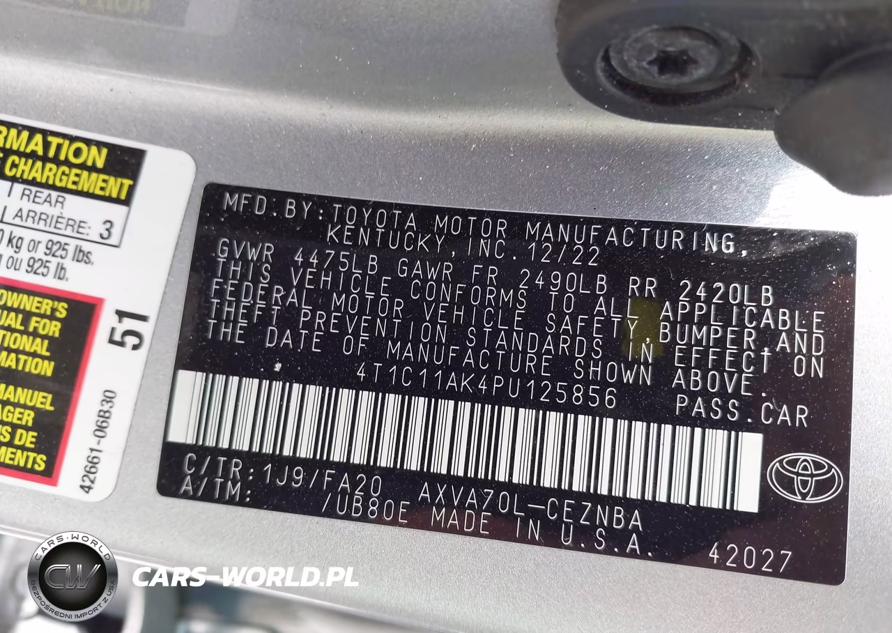 2023 Toyota Camry Le VIN:4T1C11AK4PU125856 - 9