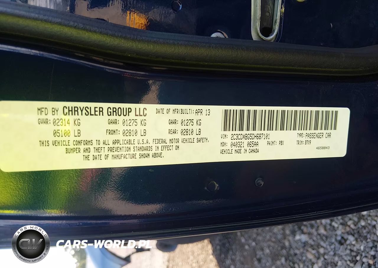 2013 Dodge Charger Se VIN:2C3CDXBG5DH687101 - 9