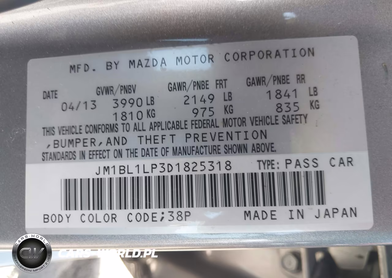 2013 Mazda Mazda3 I Touring VIN:JM1BL1LP3D1825318 - 9